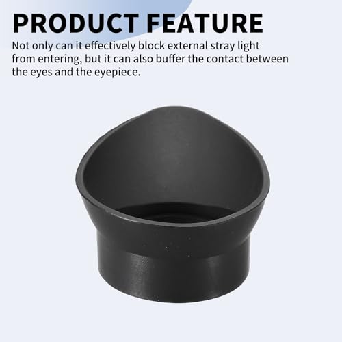 PATIKIL 29-33 mm Eyepiece Eye Cups, 2Pcs Rubber Eyepiece Cover Guard for Stereo Microscope Telescope Aiming Scope, Black