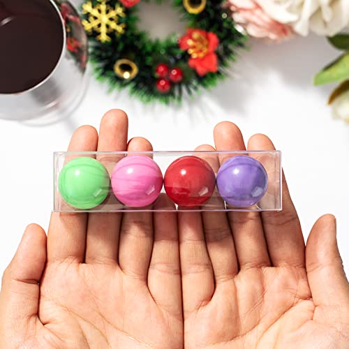 SLShePack 100PCS 1" x 1" x 4" Clear Gumball Candy Boxes, Plastic Tube, Clear Gift Boxes for Wedding - size: 1" x 1" x 4"