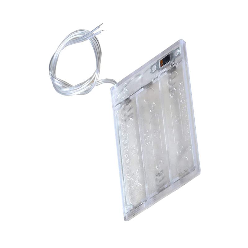 3x AA LED String Battery Holder and Screws 3 x 1.5V AA Battery Holder and Switch for LED String Light DIY or Fixing