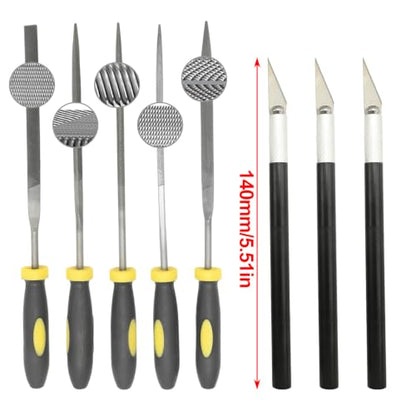 Hoypeyfiy 68Pcs 3D Printer Tools Kit with Storage Case, Replacement for Bambu Lab Ender 3 Kobra and More Printers, Deburring Tool, Scrapers, Metal Files, Brushes, Hand Drill, Tweezers