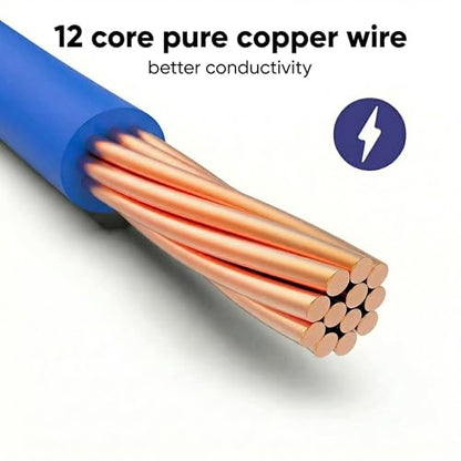 120PCS Real Pure Copper Breadboard Jumper Wires Conducts Electricity Well,Multicolored OFC Dupont Wire for Arduino ESP32 Raspberry Pi DIY Projects,All Copper Wires M-M/F-F/M-F,8 inches