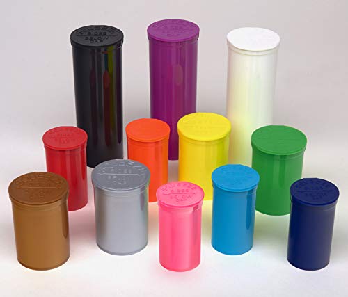 W Gallery 150 Green Vials - 30 Dram Pop Top Bottles, Child Resistant
