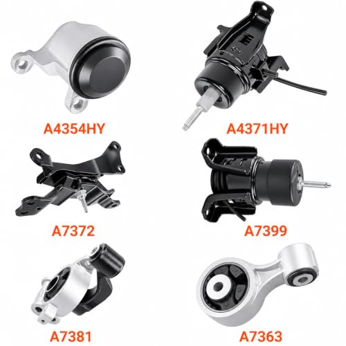 6PCS Engine Motor Transmission Mount Set for Nissan Murano 2009-2014 FWD