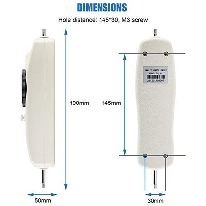 BAOSHISHAN 50lb Push Pull Force Gauge with Calibration Certificate - size: 50LB