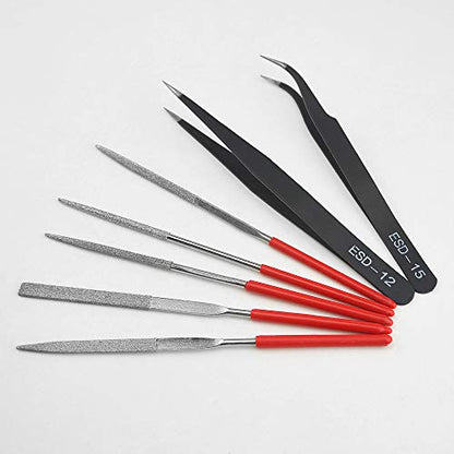 27Pcs Modeler Basic Tools Craft Set for Gundam Model Tools Kit with Plastic Box for Model Assemble Car Hobby Model Building Repairing and Fixing DIY Craft kit