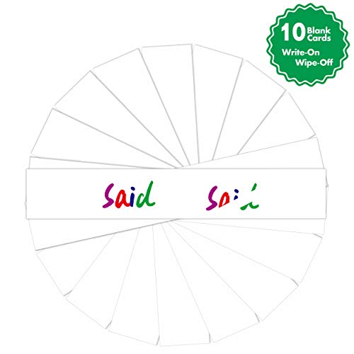 Magnetic Pocket Chart with 10 Dry Erase Cards for Standards,Daily Schedule,Activities,Class demonstrations (Black) - color: Blank Pocket Chart（black）