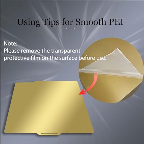 JUUPINE 257x257mm Double Sided Flexible PEI Sheet, Smooth PEI +Textured PEI Surface for Bambu Lab X2D/P2S/P1P/P1S /X1/X1C/X1E/A1 3D Printer, 3D Printer PEI Spring Steel Build Plate Removable Platform - color: PEI Smooth+PEI Textured