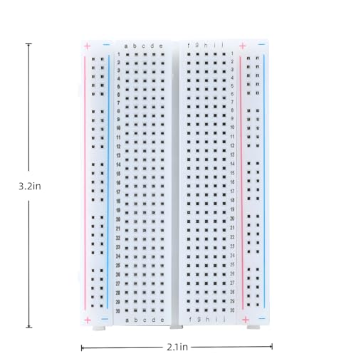 Breadboards Kit 3PCS 830 Point and 6PCS 400 Point Solderless Breadboards for Arduino Projects Prototype Building with Interlocking Design and Built in Power Distribution Rails for Electronics DIY