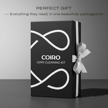 С Coiro Camera Lens Cleaning Kit – Camera Air Blower, Lens Cleaner Spray 100ml, Soft Brush, Wet Wipes & Cloth – DSLR Mirrorless Camera Cleaner - size: 5 IN 1