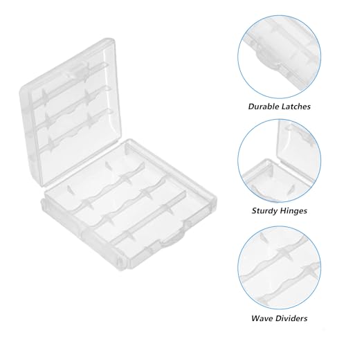 12pcs AAA Battery Storage Case Holder Box AA Battery Storage Case