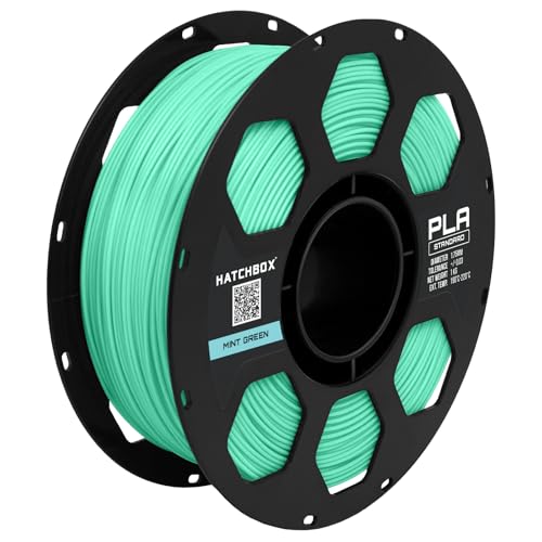 HATCHBOX 1.75mm Mint Green PLA 3D Printer Filament, 1 KG Spool, Dimensional Accuracy +/- 0.03 mm, 3D Printing Filament - color: Mint Green