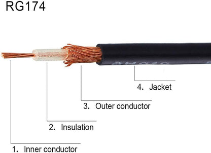 Superbat WiFi Antenna Extension Cable 4inch MMCX Male Right Angle to SMA Female RG174 Coax Cable 2Pcs for Wi-Fi WLAN Wireless Ethernet RFID UWB WiMAX iBurst Zigbee Bluetooth Wireless MIMO etc - color: sma to mmcx
