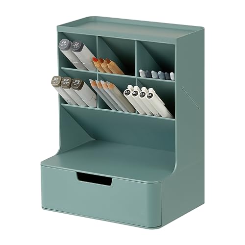 BLUE GINKGO Hive Pen Desk Organizer, Green, Made in Korea - color: GREEN, size: Hive