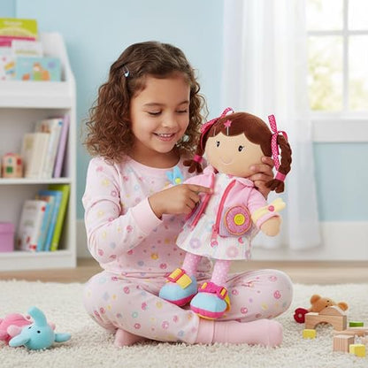 June Garden 15" Daisy Montessori Learn-to-Dress Plush Doll - color: Daisy