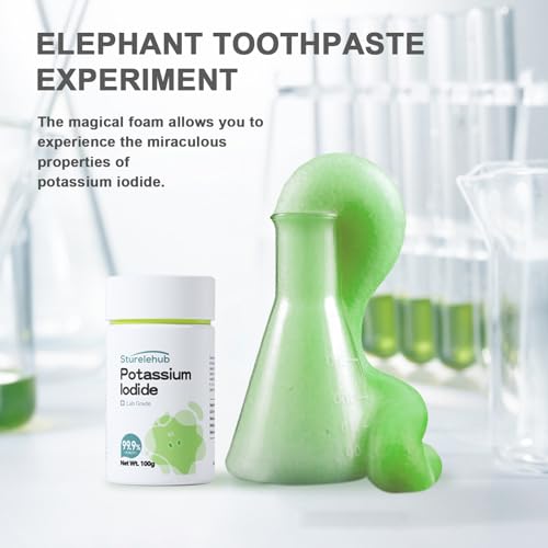 Potassium Iodide 100g, Fast-Acting Catalyst, Elephant Toothpaste - size: 100g
