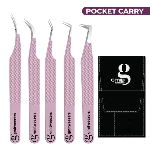 Fiber Tip Lash Tweezers For Eyelash Extension Tweezers Professional