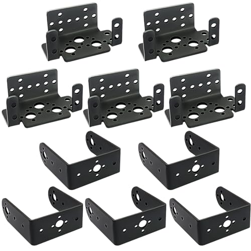5Set Pan Tilt Servo Mount Bracket for MG995 MG996R S3003 U/L Shaped - style: 5 Sets Servo Bracket