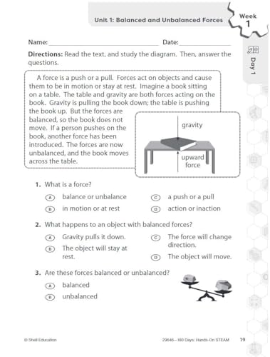 180 Days®: Hands-On STEAM for Grade 3: Practice, Assess, Diagnose