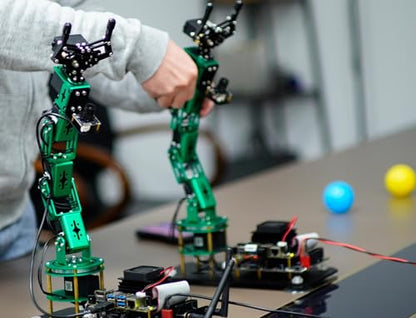 Yahboom 6DOF Robotic Arm for Raspberry Pi5-4GB ROS2,3D AI Vision Camera,Desktop Collaboration, Developed Python Programming for Mechanical Engineer