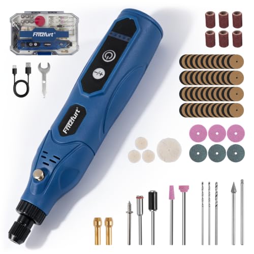 Mini Cordless Rotary Tool 5 Speed and USB Charging Rotary Tool Kit with 110 Accessories, Multi-Purpose 3.7V Power Rotary Tool for Engraving Sanding, Polishing, Drilling, Etching, DIY Crafts