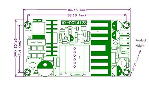 NOYITO AC to DC Isolated Power Supply Module DC 24V 4A 3.3 V 1A Dual Output Power AC 120V (90-265V) 50-60Hz to 24V 3.3V 120W Max Industrial Power Module (Dual Output 24V 4A, 3.3V 1A, Blue) - size: Dual Output 24V 4A / 3.3V 1A