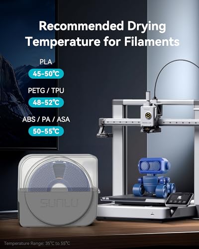 SUNLU 3D Printer Filament Dryer Boxer S1 Plus, Grey - color: Grey