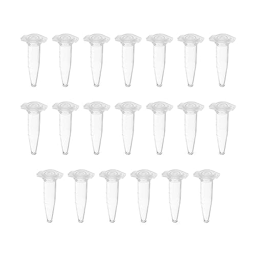 Othmro 0.5ml Conical Centrifuge Test Tubes with Snap Cap 1000pcs, Lab Test Container Vial Test Tube Liquid Sample Storage Centrifuge Tube for Beads Yeast Specimen Sample Laboratory