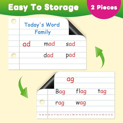 Giant Magnetic Notebook Paper, Dry Erase Lined Chart
