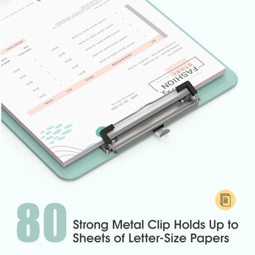 Plastic Clipboards, Deep Green 8.5x11 Clip Board - color: Deep Green