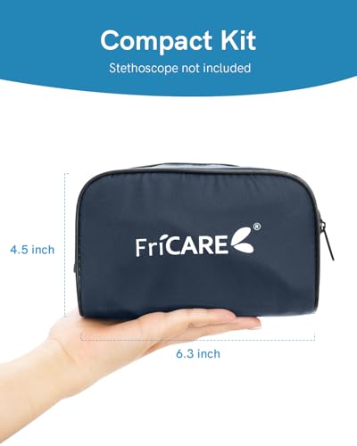 FriCARE Manual Blood Pressure Cuff for Nurses/Nursing/Medical Students - color: Navy Blue