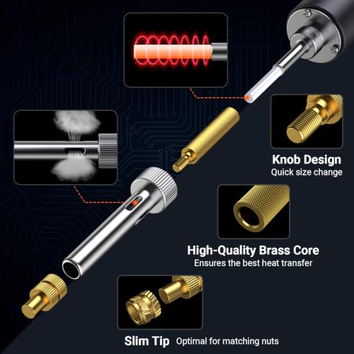 Preciva Heat Set Insert Tool, M4 Threaded Inserts Screw Kit for 3D Printing - size: M4
