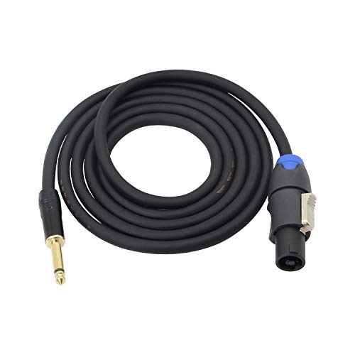 Speakon to 1/4" Mono Speaker Cable 6.35mm TS Plug to Speakon Male Speaker