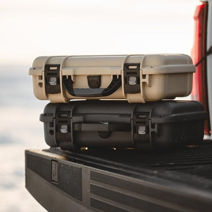 NANUK 910 Hard Case with Customizable Cubed Foam, IP67 Waterproof, Dustproof and Impact Resistant, 14.3” x 11.1” x 4.7”, Rugged Construction for Ultimate Protection, Made in Canada – Lime - color: Lime, style: Cubed Foam