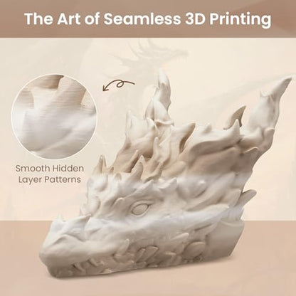 ERYONE Matte Gradient Rainbow 3D Printer PLA Filament 1.75 +/- 0.03mm, HS Matte Multicolor High Speed Filament PLA 1KG(2.2LBS) Spool, Fossil - color: Matte Gradient Fossil, size: 1KG