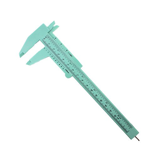 TamBee Plastic Vernier Caliper 150mm Eyebrow Caliper for School Students - color: Mint Green