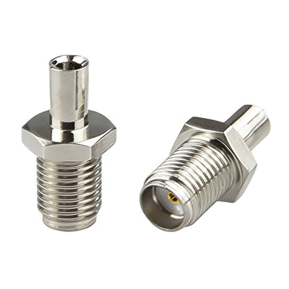 2PCS SMA to TS9 Adapter RF Coaxial Antennas Connector SMA Female to TS9 Male Connector for Enhanced 4G LTE, Wi-Fi, and FPV Drone Antennas - size: SMA Female to TS9 Male Adapter
