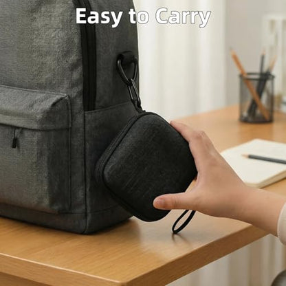 MGZNMTY Carrying Case for GiiKER Super Reversi - Electronic Strategy Board Game, with Carabiner (Only Case) (Black) - color: Black