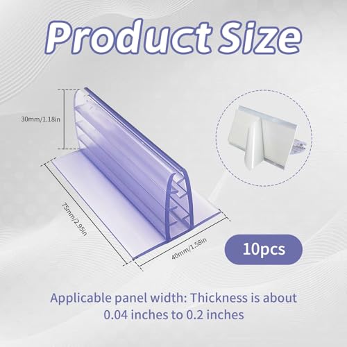 10 Pcs Self-Adhesive Foam Board Stands, Acrylic Panels Holder For Cards, Poster Board Stands For Display, Tabletop Base For 1/8" To 1/4" Thick Tags, Photos