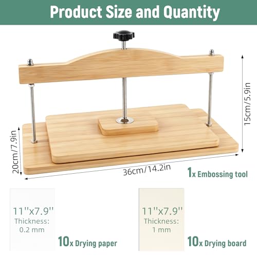 Dmnnlp Large Wooden Flower Press Kit 14.2" x 8" - Dried Flowers Plant Press for Kids & Adults, Great Gift for DIY Flowers Lovers, Craft Enthusiasts