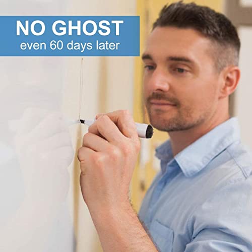 AFMAT Dry Erase Board Sticker, 48 x 36 inches White Board Wallpaper, Dry Erase Sticker for Wall, 4' x 3' Peel and Stick Whiteboard Contact Paper, Adhesive Whiteboard Roll, No Ghost, 3 Markers WS23 - size: 48"W x 36"H
