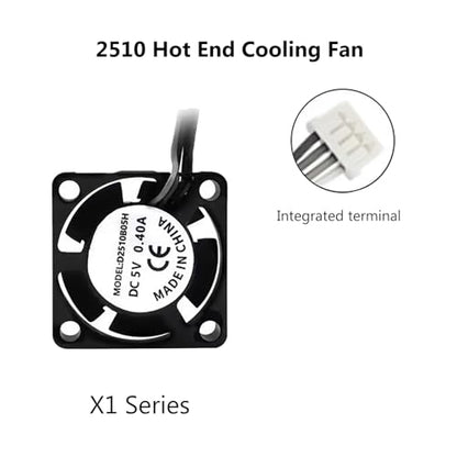 X1/X1C/X1E Complete Hotend with Fan 0.4mm Hardened Steel Nozzle - color: 0.4mm Hotend for X1/X1C/X1E