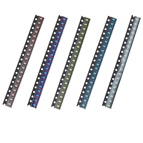 100pcs 5 Types Colors 0805 SMD LED Diode Lights Chips Kits. - style: 0805