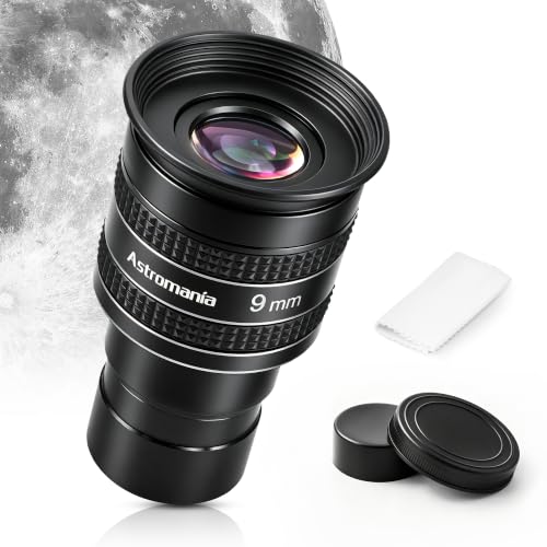 Astromania Telescope Eyepiece 9mm, Wide Angle 58° Planetary Eyepiece 1.25" - size: 9MM