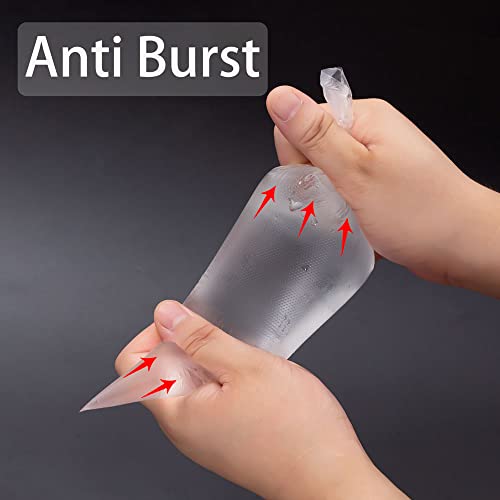 200Pcs Piping Bags and Tips Set, 12 Inch Pastry Bags, Cakes Decorating Kit Supplies, Icing Bags Disposable with 1 Reusable Piping Bags, 12 Frosting Tips, 2 Couplers, 2 Bag Ties (Pack of 2) - size: 12 Inch with Tips（200Pcs） (Pack of 2)