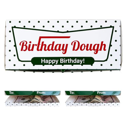 Birthday Dough Money Gift Box – Funny Cash Holder, Gift Card Envelope Alternative, Gag Gift Box for Friends, Women, Men, Birthday Gifts - 2 Pack - color: 2 Pack Birthday1