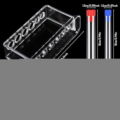 Baderke 28 Pcs Plastic Beakers Test Tubes with Graduated Cylinder Flask