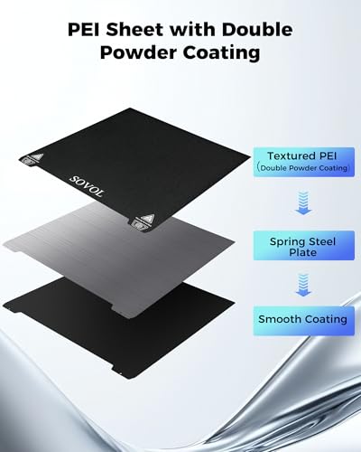 Sovol SV08 Flexible Steel Platform with PEI Surface 355x355mm - size: 355*355mm