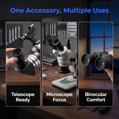 4 Pcs Rubber Eyepiece Eye Cups 1.25 Inch Telescope Shield Cover