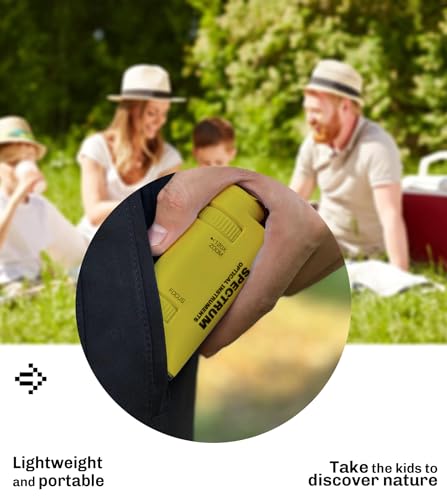 EasyMicro LED Lighted Pocket Microscope 60-120X Magnification Yellow Color - color: Yellow