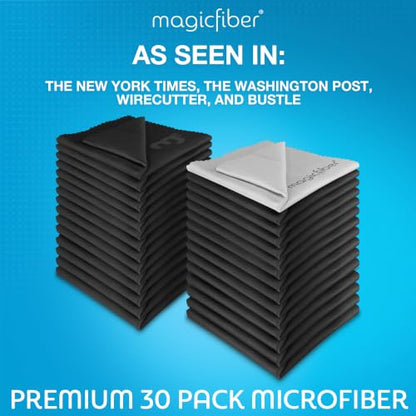 MagicFiber Microfiber Cleaning Cloth, Glasses Cleaner, Eyeglass Wipes, 30pk - size: 30 PACK